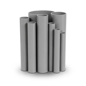 مواسير UPVC مقاس 1 إنش ضغط 12 بار قطر خارجي 33.4 مم سمك 1.8 مم لون رمادي