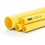 مواسير HDPE نيبروبلاست PE 80 جدول 6 بار قطر خارجي 280 مم سمك 12.8 مم لون أصفر 
