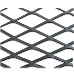 Hot Rolled Black Steel Expanded Metal Mesh 3.8 mm Thickness 1.22 m Width 2 m Length
