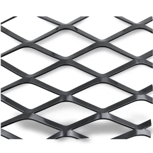 Hot Rolled Black Steel Expanded Metal Mesh Thickness 4.8 mm Width 1.22 M Length 2 M