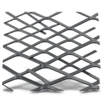 Hot Rolled Black Steel Expanded Metal Mesh Thickness 2.8 mm Width 1.22 m Length 3 m