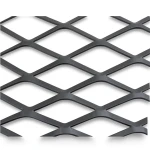 Hot Rolled Black Steel Expanded Metal Mesh Thickness 3.8 mm Width 1.22 m Length 3 m