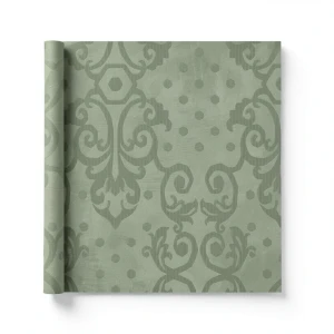 Italian Wall Covering 10m x 0.73m Green Color, Model 44827