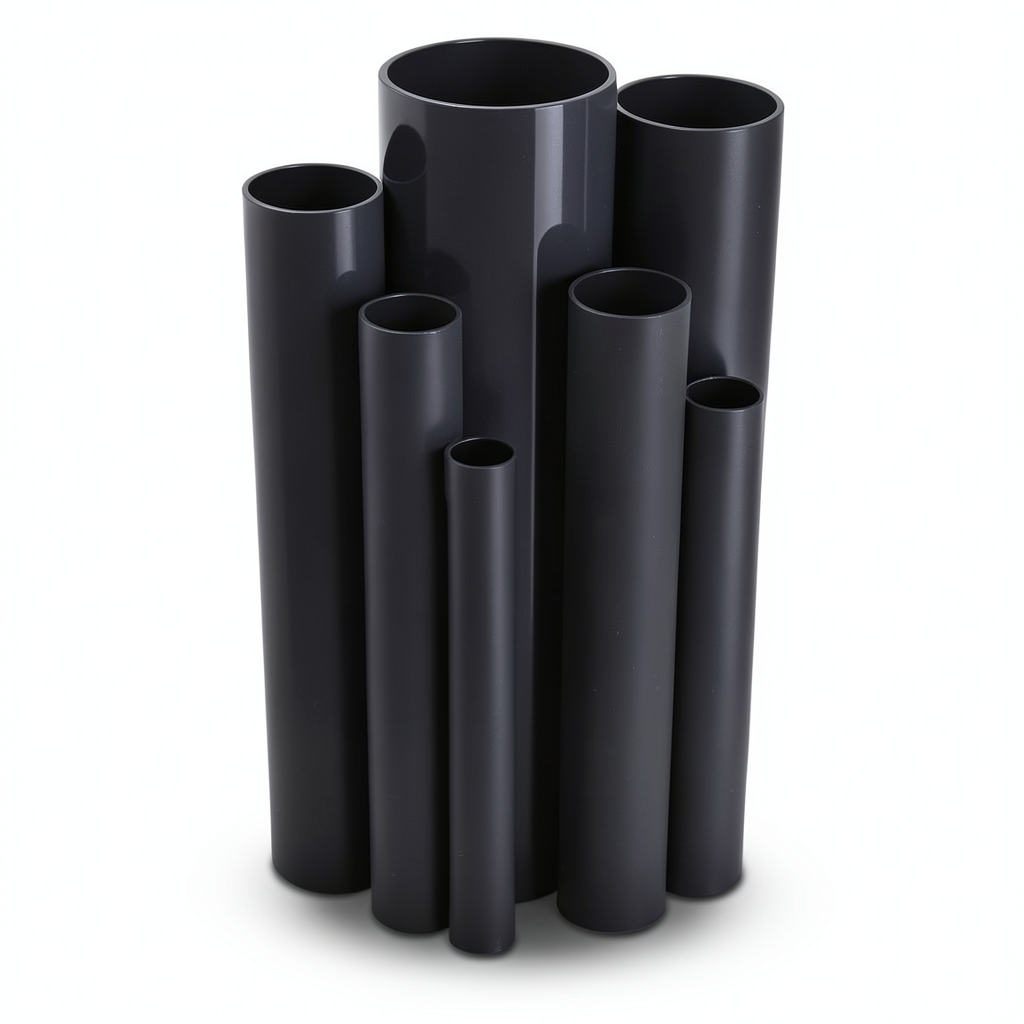 مواسير UPVC قطر خارجي 315 مم سمك 7.7 مم لون أسود