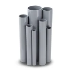 مواسير UPVC قطر خارجي 110 مم سمك 3.2 مم لون رمادي