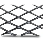 Hot Rolled Black Steel Expanded Metal Mesh 3.8 mm Thickness 1.22 m Width 2 m Length