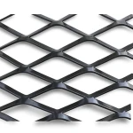 Hot Rolled Black Steel Expanded Metal Mesh Thickness 3.8 mm Width 1.22 m Length 1 m