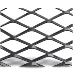 Hot Rolled Black Steel Expanded Metal Mesh Thickness 4.8 mm Width 1.22 M Length 2 M