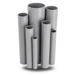 مواسير UPVC قطر خارجي 160 مم سمك 4.1 مم لون رمادي