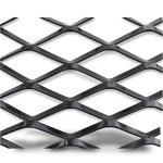 Hot Rolled Black Steel Expanded Metal Mesh Thickness 2.8 mm Width 1.22 m Length 3 m