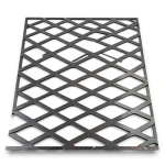 Hot Rolled Steel Expanded Metal Mesh 2.8 mm Thick 1.22x2 m Black