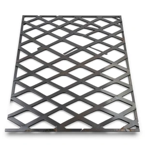 Hot Rolled Steel Expanded Metal Mesh 2.8 mm Thick 1.22x2 m Black