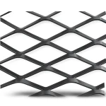 Hot Rolled Black Steel Expanded Metal Mesh Thickness 3.8 mm Width 1.22 m Length 3 m