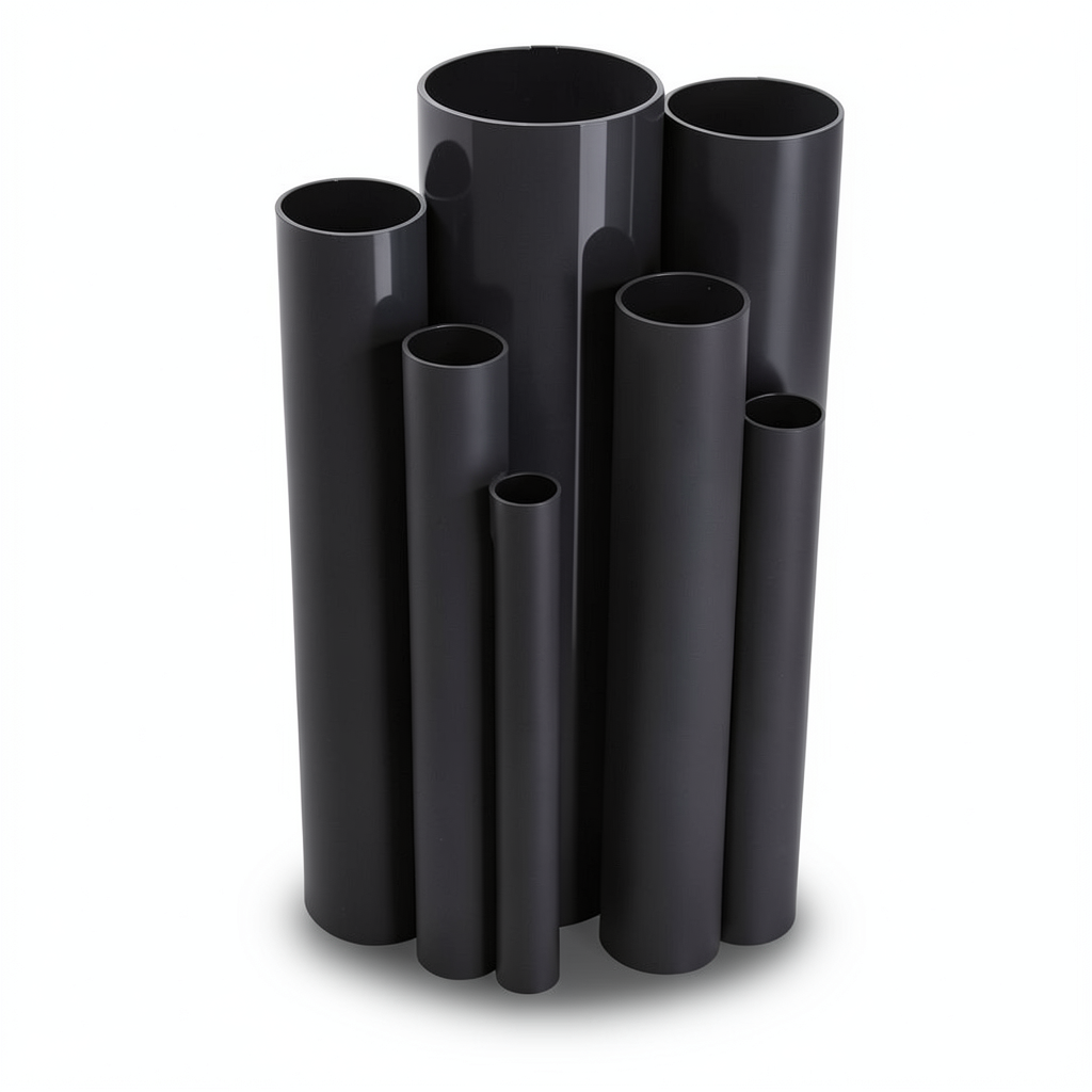 مواسير UPVC قطر خارجي 110 مم سمك 3.2 مم لون أسود