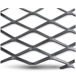 Hot Rolled Black Steel Expanded Metal Mesh 3.8 mm Thickness 1.22 m Width 2 m Length