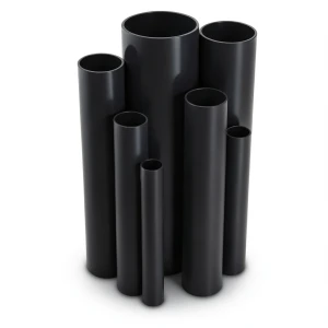 مواسير UPVC قطر خارجي 160 مم سمك 3.3 مم لون أسود