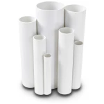 مواسير UPVC ضغط اسمي 12 بار قطر خارجي 33.4 مم سمك 1.8 مم لون أبيض