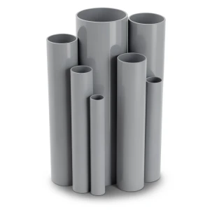 UPVC Pipes 1 Inch Nominal Pressure 12 Bar Outside Diameter 33.4 mm Thickness 1.8 mm Gray