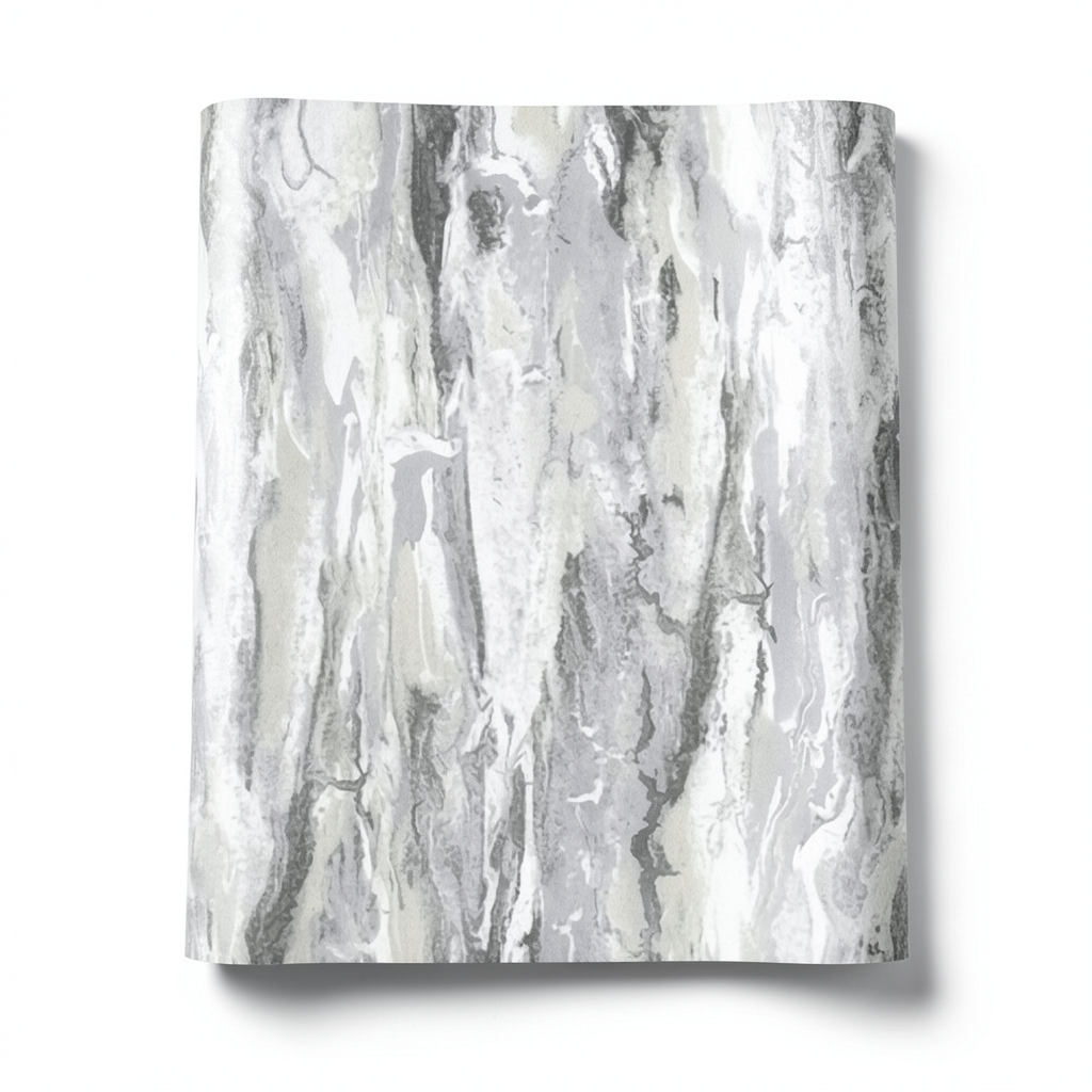 Patterned Wallpaper Gray Color 10m x 1.06m, Model 83691
