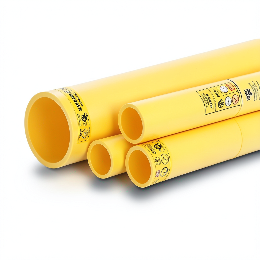 HDPE Pipes PE 100 Pressure 10 Bar Outside Diameter 355 mm Thickness 21.1 mm Yellow | NEPROPLAST