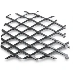 Hot Rolled Black Steel Expanded Metal Mesh Thickness 2.8 mm Width 1.22 m Length 3 m