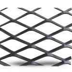 Hot Rolled Black Steel Expanded Metal Mesh Thickness 3.8 mm Width 1.22 m Length 3 m