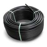 لفة أنابيب HDPE ضغط 16 بار PE 80 قطر خارجي 160 مم SDR 9 لون أسود