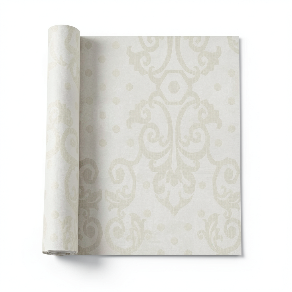 Italian Wallpaper Pale Beige, 10m x 0.73m, Model 44830