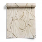 Italian wall covering, size 10m x 0.73m, beige color, model 4203