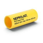HDPE Pipes PE 80 Pressure 8 Bar Outside Diameter 140 mm Thickness 8.3 mm Yellow | NEPROPLAST