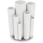 مواسير UPVC ضغط اسمي 15 بار قطر خارجي 33.4 مم سمك 2.2 مم لون أبيض