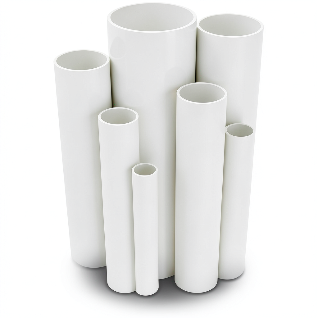 UPVC Pipes Nominal Pressure 15 Bar Outside Diameter 33.4 mm Thickness 2.2 mm White