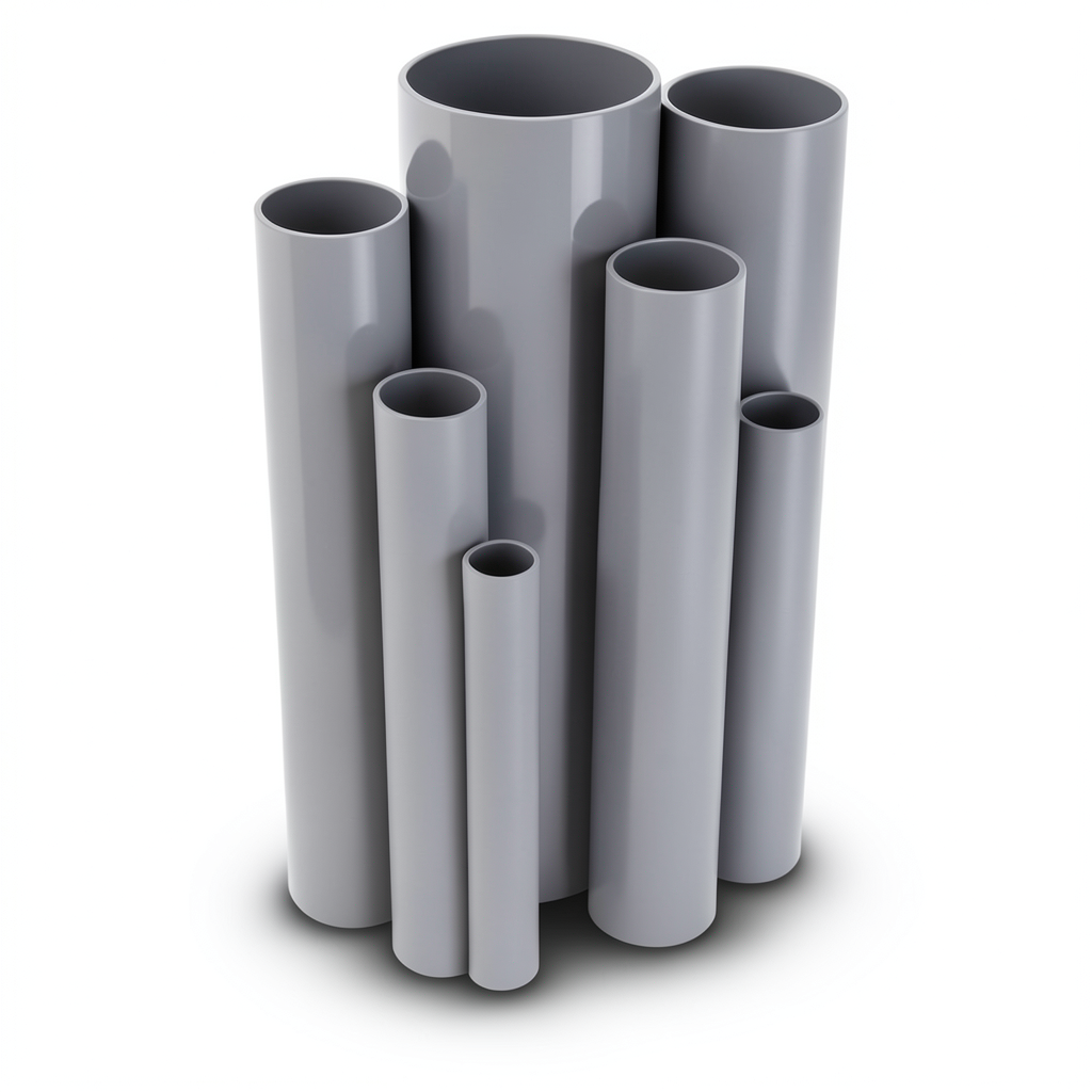 UPVC Pipes 15 Bar Pressure 33.4 mm OD 2.2 mm Thickness Gray