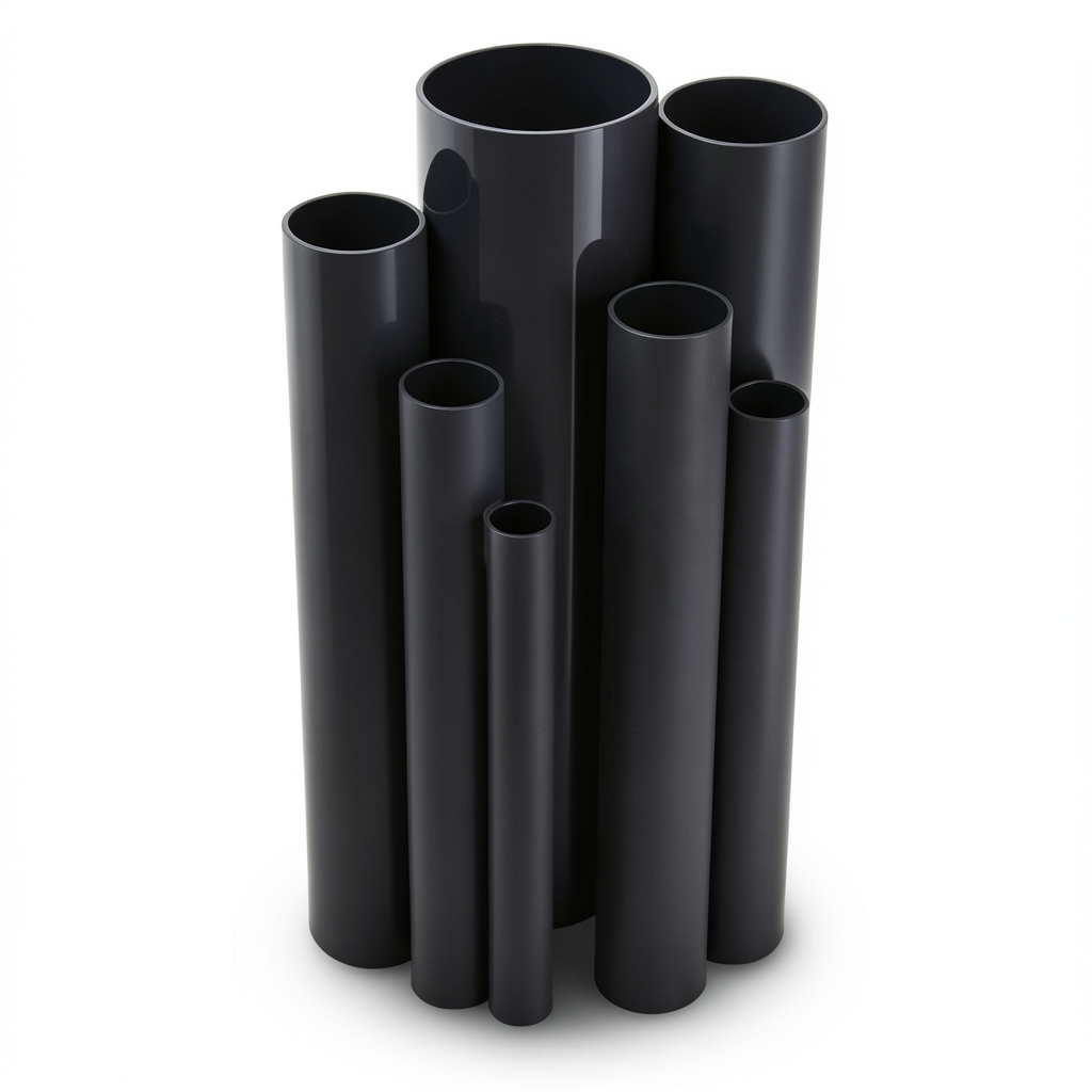 UPVC Pipes Nominal Pressure 15 Bar Outside Diameter 33.4 mm Thickness 2.2 mm Black