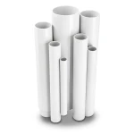مواسير UPVC ضغط 24 بار قطر خارجي 33.4 مم سمك 3.4 مم لون أبيض