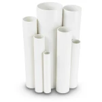 مواسير UPVC ضغط اسمي 24 بار قطر خارجي 33.7 مم سمك 4.0 مم أبيض