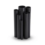 مواسير UPVC ضغط 33 بار قطر خارجي 33.4 مم سمك 4.5 مم لون اسود