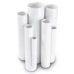 مواسير UPVC ضغط 33 بار قطر خارجي 33.7 مم سمك 5.2 مم لون أبيض