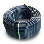 لفة أنابيب HDPE ضغط  10 بار [PE 100] قطر خارجي 32 مم  SDR 17  لون اسود مع خط ازرق | مصنع المنى