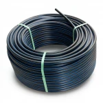 لفة أنابيب بلاستيك HDPE ضغط  10 بار [PE 100] قطر خارجي 160 مم  SDR 17  لون اسود مع خط ازرق | مصنع المنى