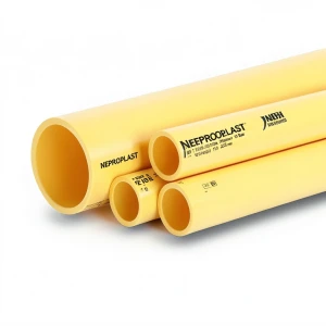 مواسير HDPE PE 100 ضغط 10 بار قطر خارجي 355 مم سمك 21.1 مم لون أصفر | نيبروبلاست
