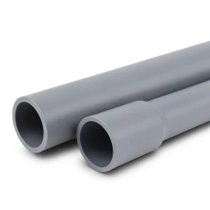 UPVC Pipes Sewage Drainage System Nominal Pressure 8 Bar 40 mm OD 1.6 mm Thickness Gray