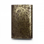 Italian Wallpaper Dark brown Color Classic Design, Size 10mx0.70m, Model 14111