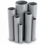 مواسير UPVC التقنية العصرية  قطر خارجى   140.4 مم سمك 3.1 مم لون رمادي