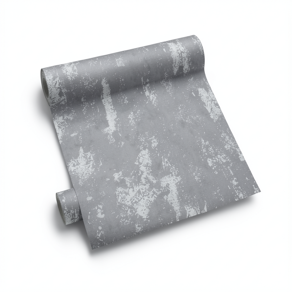 German Patterned Wallpaper 10m x 0.53m Gray, Model 1027310