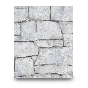 German Stone Wallpaper 10m x 0.53m Pale Gray, Model 1029714
