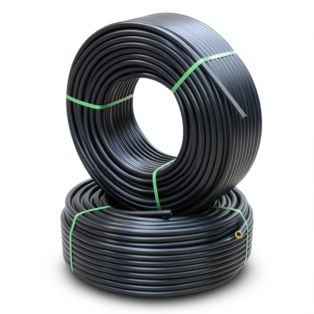 HDPE Pipes PE 80 Pressure 8 Bar 63 mm Diameter 3.8 mm Thickness Black | NEPROPLAST