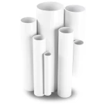 مواسير UPVC ضغط اسمي 15 بار قطر خارجي 33.4 مم سمك 2.2 مم لون أبيض