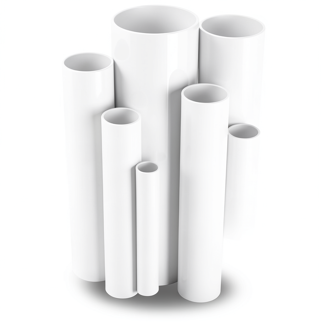 مواسير UPVC ضغط اسمي 15 بار قطر خارجي 33.4 مم سمك 2.2 مم لون أبيض