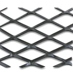 Hot Rolled Black Steel Expanded Metal Mesh Thickness 4.8 mm Width 1.22 M Length 5 M
